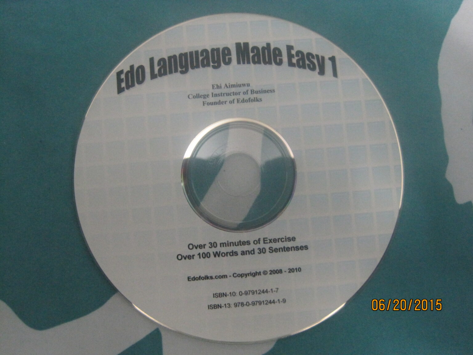 Edo Script Language Edo Language Made Easy CD 1 - Edofolks.com